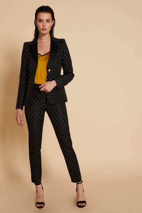 Pantalon Deneuve negro corazones
