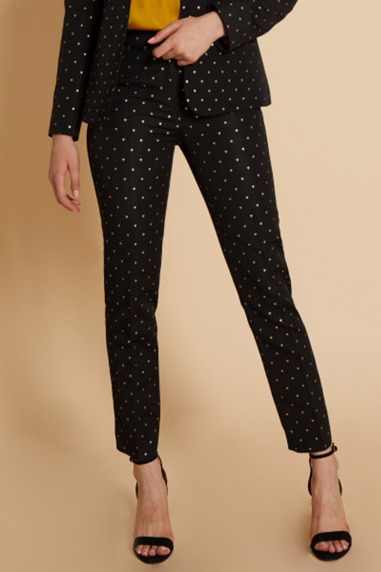 Pantalon Deneuve negro corazones