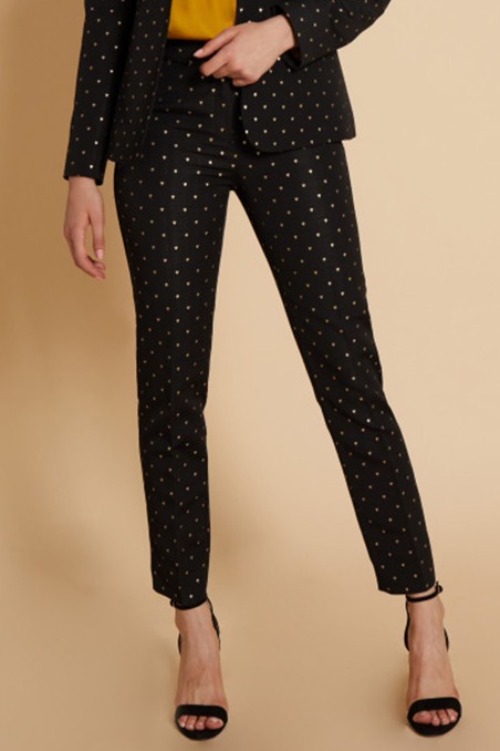 Pantalon Deneuve negro corazones