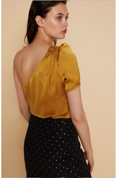 Falda Deneuve negra corazones