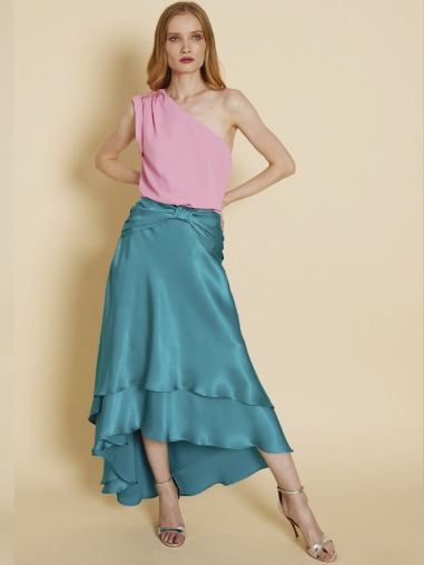 Falda Catalina turquesa