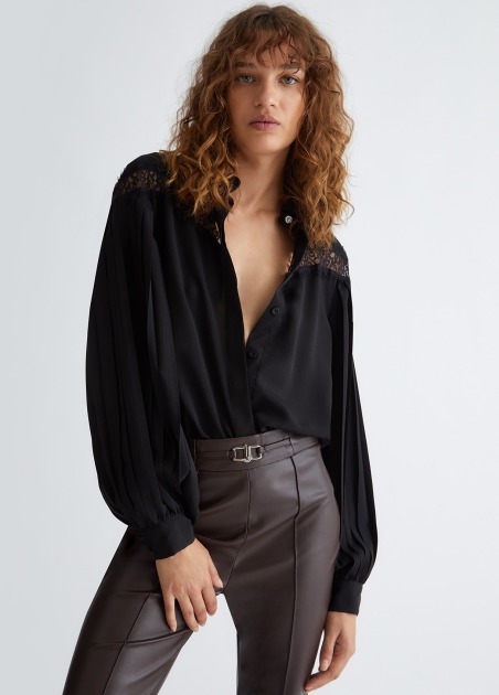 Camisa de crepé de China MF3137 | LIU JO