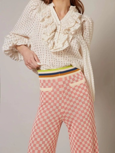 Pantalón cuadros rosa 2155-746 | IS COMING