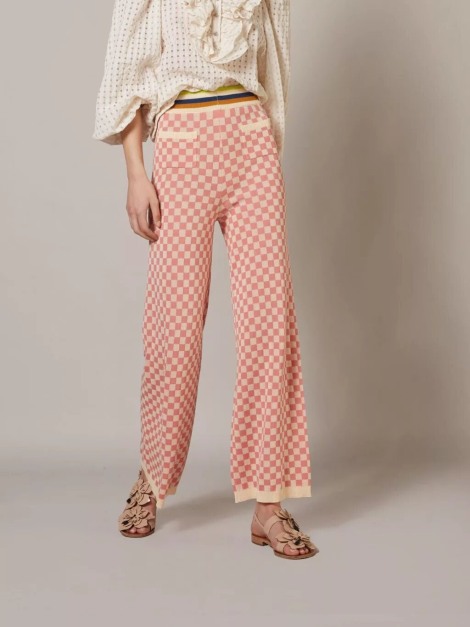 Pantalón cuadros rosa 2155-746 | IS COMING