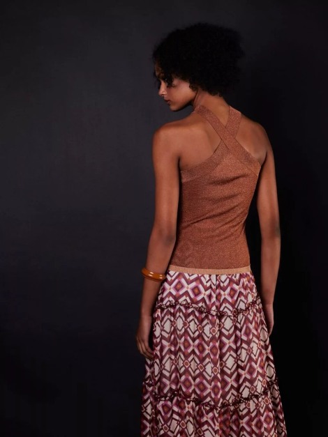 Top cruzado lurex cobre 7104-664 | IS COMING 2