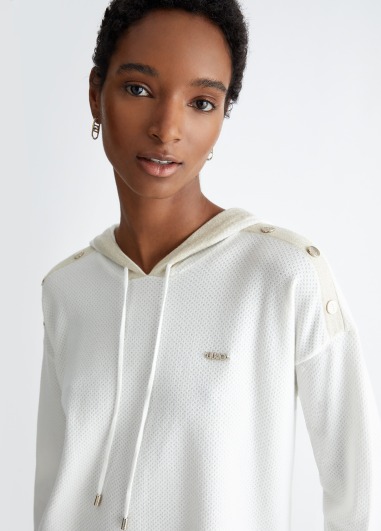 Sudadera de punto con capucha TA4050 | LIU JO
