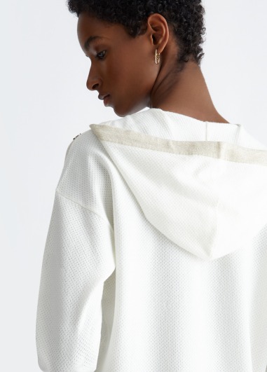 Sudadera de punto con capucha TA4050 | LIU JO