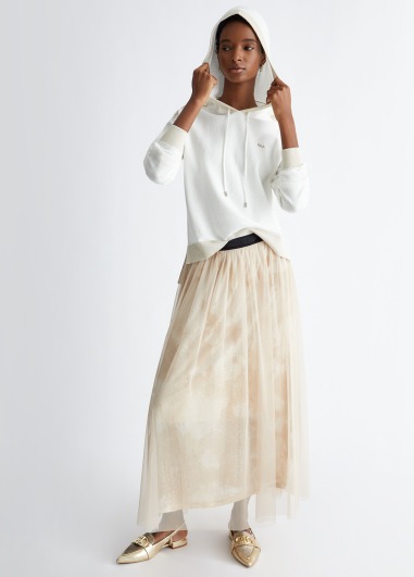 Sudadera de punto con capucha TA4050 | LIU JO