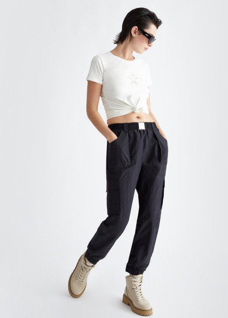 Camiseta con estrella y logotipo TA4136 | LIU JO