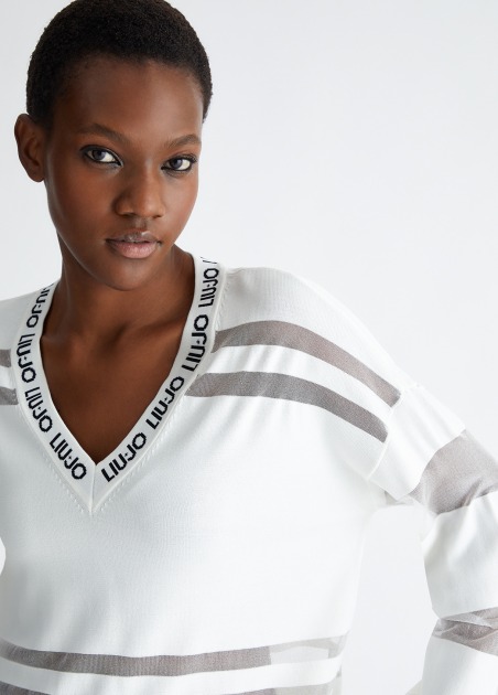 Jersey con detalles de malla TA4222 | LIU JO