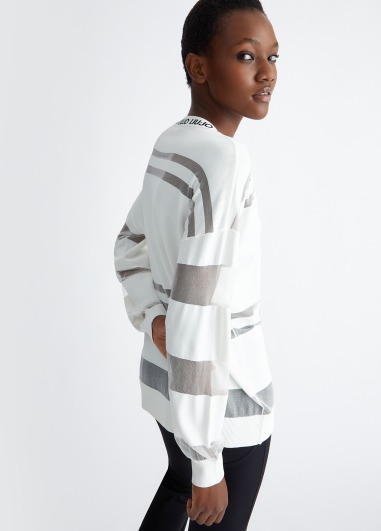 Jersey con detalles de malla TA4222 | LIU JO