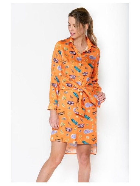 Vestido Fantasma naranja La condesa