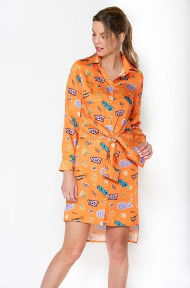 Vestido Fantasma naranja La condesa