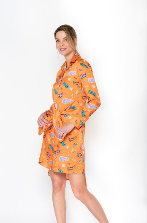 Vestido Fantasma naranja La condesa 2