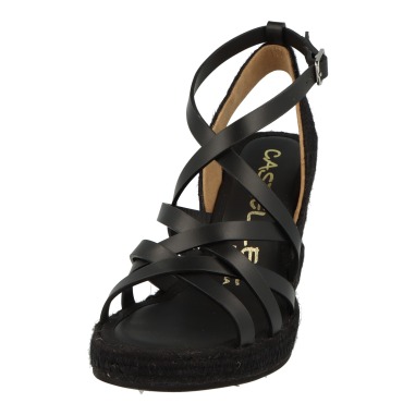 Cuña yute 888 piel negro | Casteller