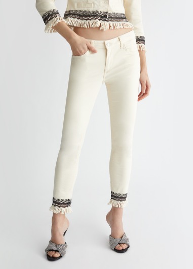 Vaqueros Bottom Up con flecos MA4277 | LIU JO