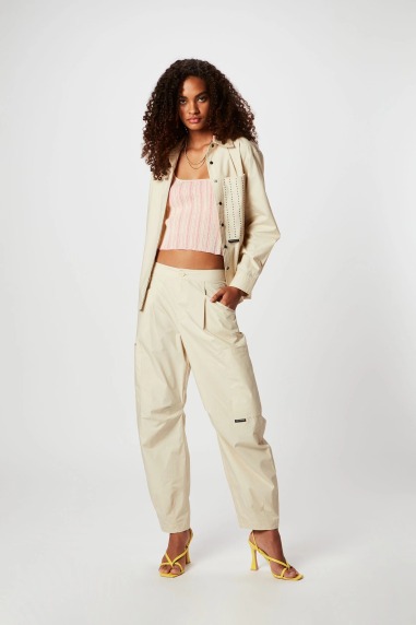 Camisa popelin con aplicaciones c072 Isabelle Blanche | ISABELLE BL...