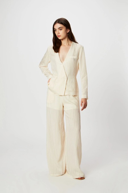 Pantalon con cirturon de cordon P088 Isabelle Blanch | ISABELLE BLA...