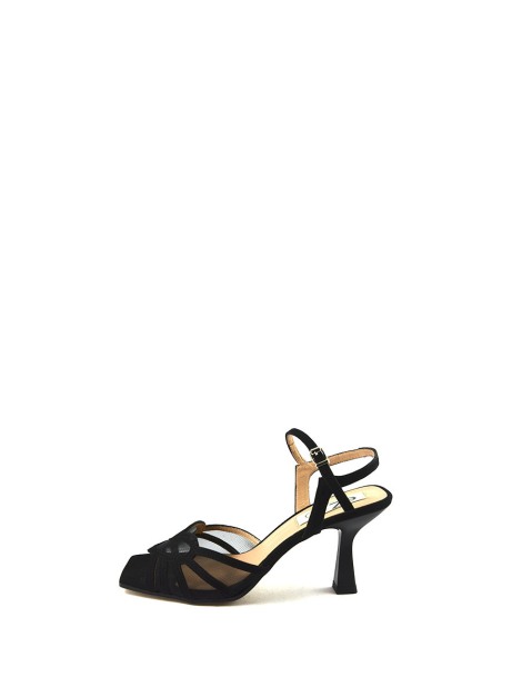 Sandalia Ezzio ante negro y rejilla 52686 | Ezzio