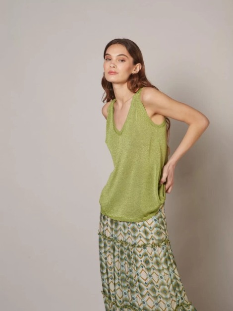 Top de lurex verde 9212-666 | IS COMING