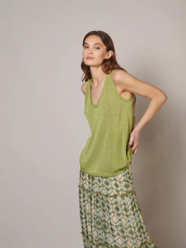 Top de lurex verde 9212-666 | IS COMING