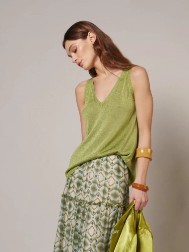 Top de lurex verde 9212-666 | IS COMING