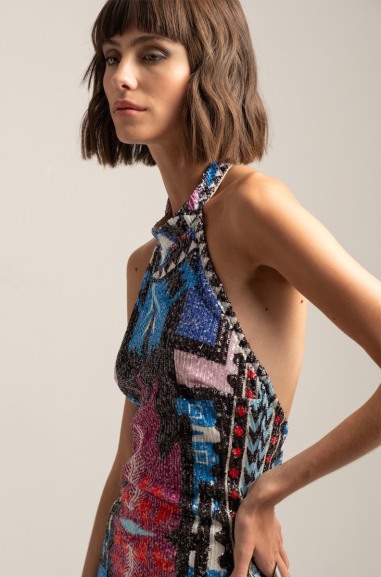 REICARNATION SEQUIN LONG DRESS 922 | PEACE AND CHAOS