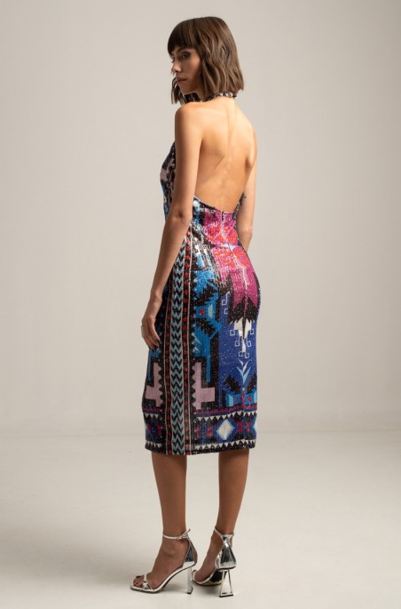 REICARNATION SEQUIN LONG DRESS 922 | PEACE AND CHAOS