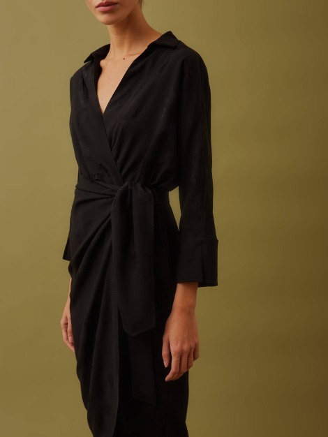 Vestido midi jacquard negro 1062-108  BuyBack (€49.50)