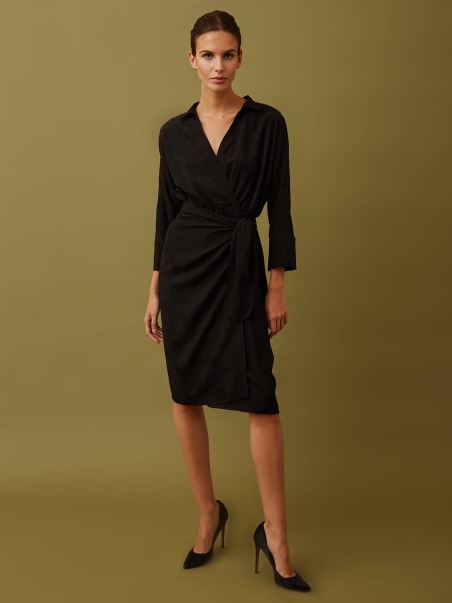 Vestido midi jacquard negro 1062-108  BuyBack (€49.50)