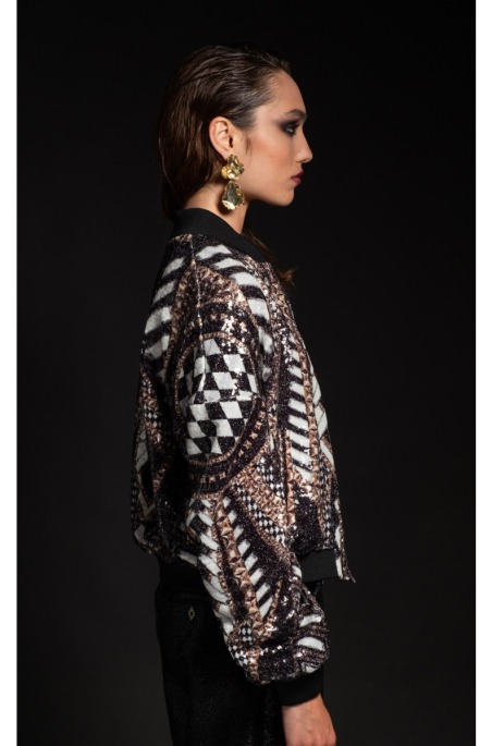 ABUNDANCE BOMBER - Sequin w24808 | PEACE AND CHAOS