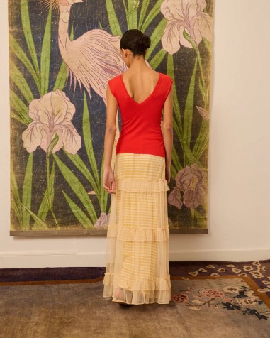 Top frunces coral 2162 Iscoming | IS COMING