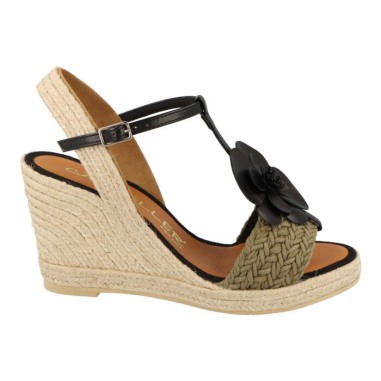 Cuña Casteller 931/ Trenza Kaki – Tibet Negro | Casteller