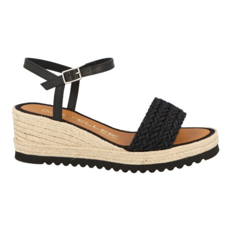 Cuña baja Casteller 948 / Trenza negro – Calidis negro | Casteller