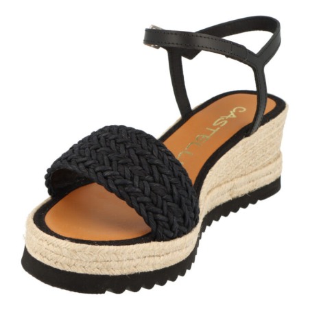 Cuña baja Casteller 948 / Trenza negro – Calidis negro | Casteller