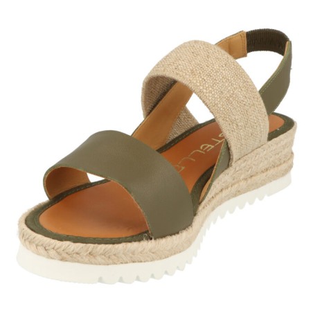 Cuña Casteller Anyelaca Vacuno Kaki – Elástico Natural | Casteller