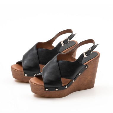 Cuña Nemonic 2441 piel negra | Nemonic