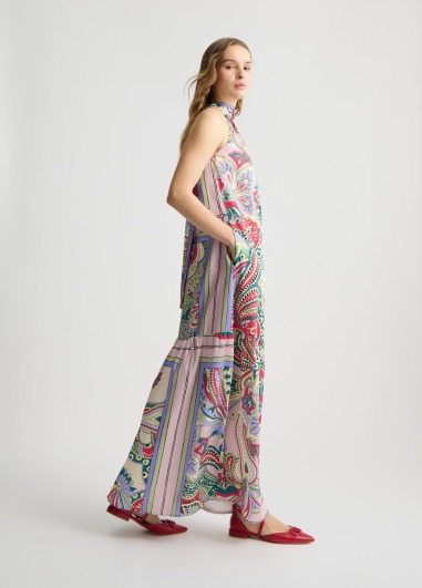 Vestido largo de raso wa5393 | LIU JO