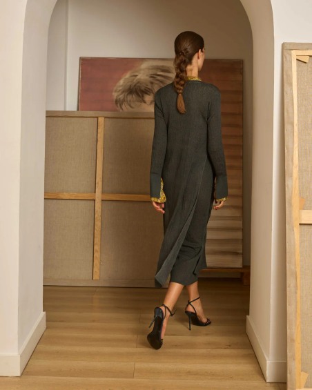 Jersey largo lurex plomo 6634 | IS COMING