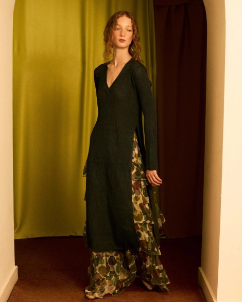 Jersey largo lurex plomo 6634 | IS COMING