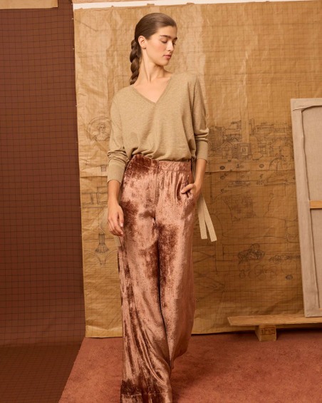 Pantalón terciopelo maquillaje 1334 | IS COMING