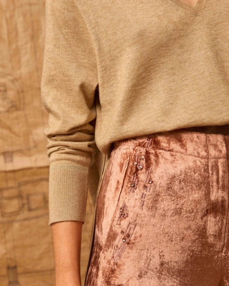 Pantalón terciopelo maquillaje 1334 | IS COMING 2