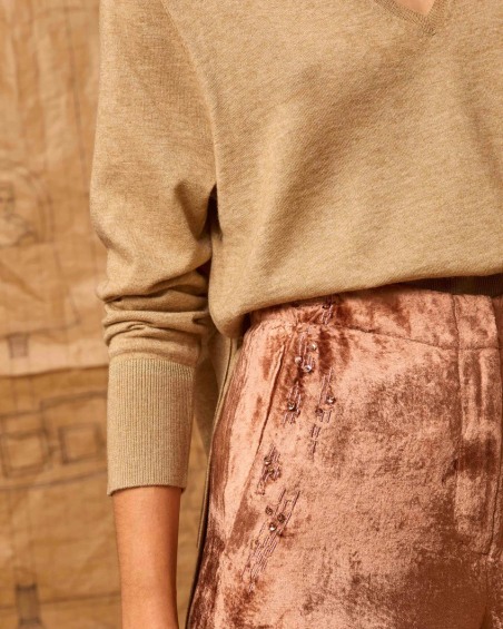 Pantalón terciopelo maquillaje 1334 | IS COMING