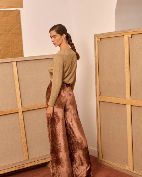 Pantalón terciopelo maquillaje 1334 | IS COMING