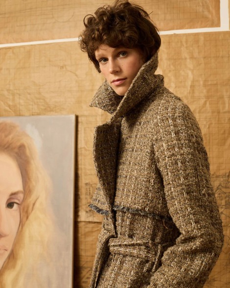 Abrigo topo con desflecado 4011 | IS COMING 2