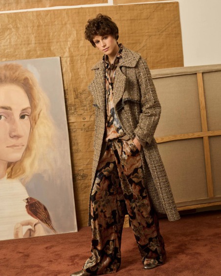 Abrigo topo con desflecado 4011 | IS COMING