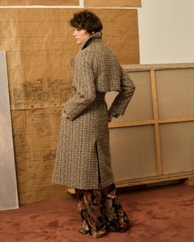 Abrigo topo con desflecado 4011 | IS COMING