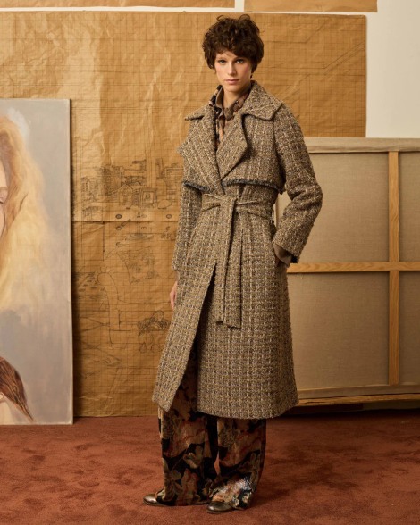 Abrigo topo con desflecado 4011 | IS COMING