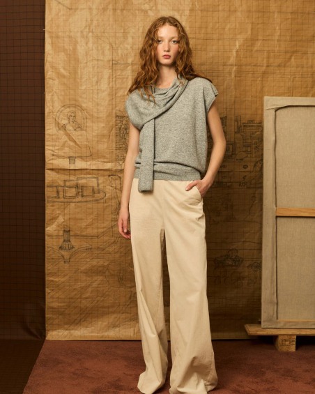 Top con lazada gris 7161 | IS COMING