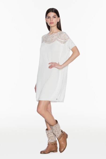 TS63XC VESTIDO ENCAJE twin set